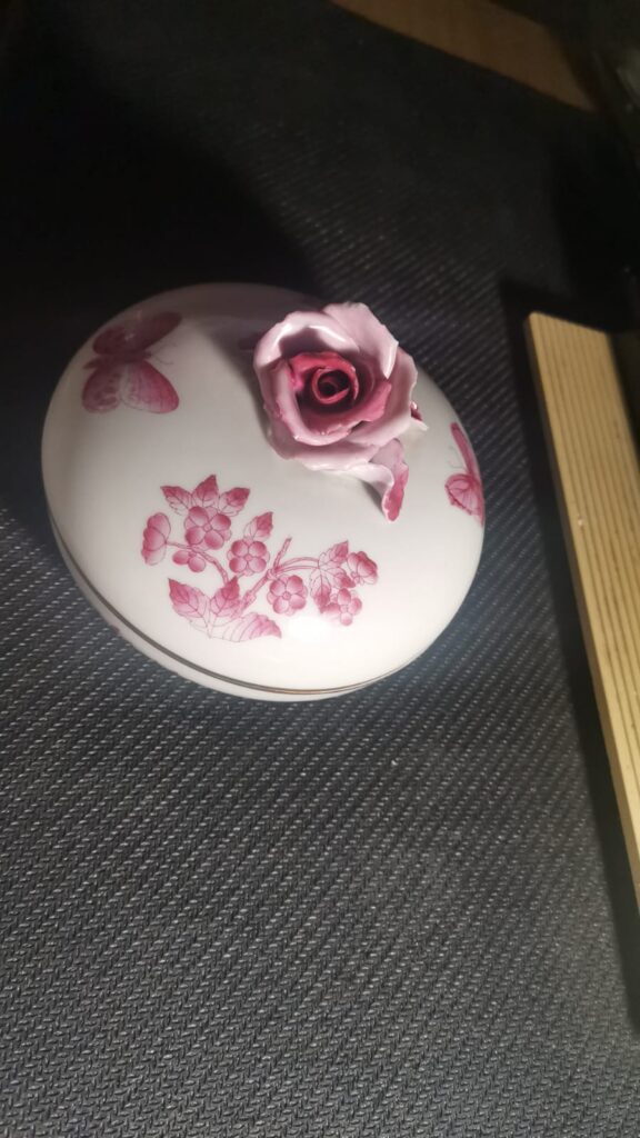 Alhajero Antiguo Porcelana Herend Hungría Apponyi Purpur 7605