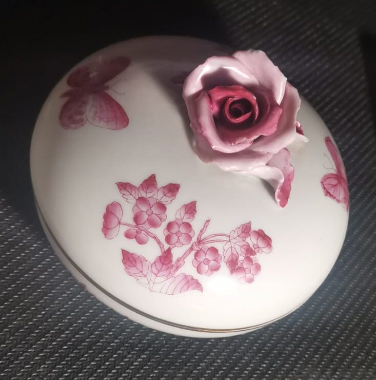 Alhajero Antiguo Porcelana Herend Hungría Apponyi Purpur 7605
