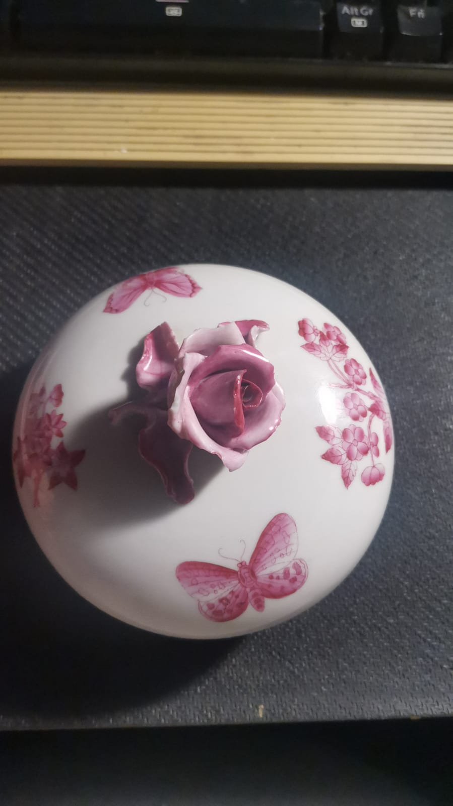 Alhajero Antiguo Porcelana Herend Hungría Apponyi Purpur 7605 - Imagen 2