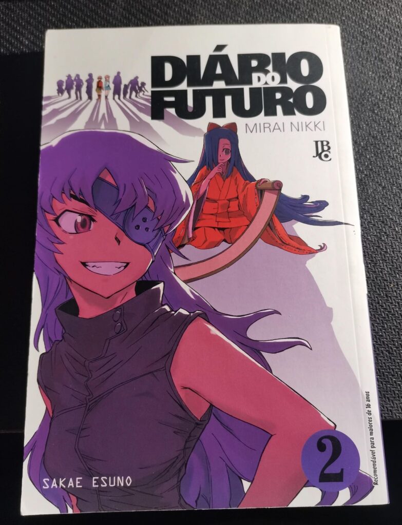 Mangá Diário do Futuro (Mirai Nikki) Vol. 2 — Editora JBC (Português)