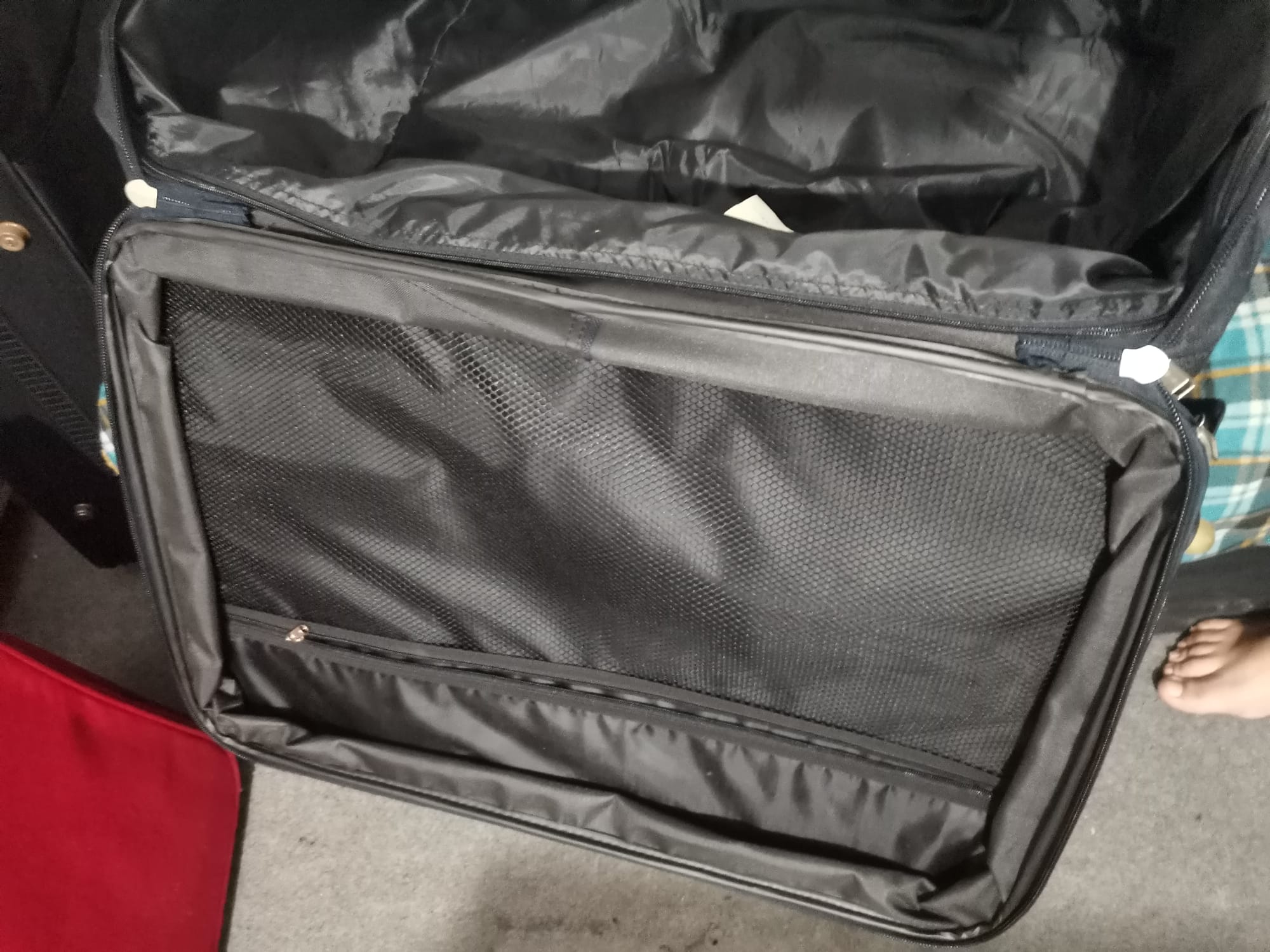 Bolso Maleta De Viaje Semirrígida Negra Like De Carga Manual - Imagen 5
