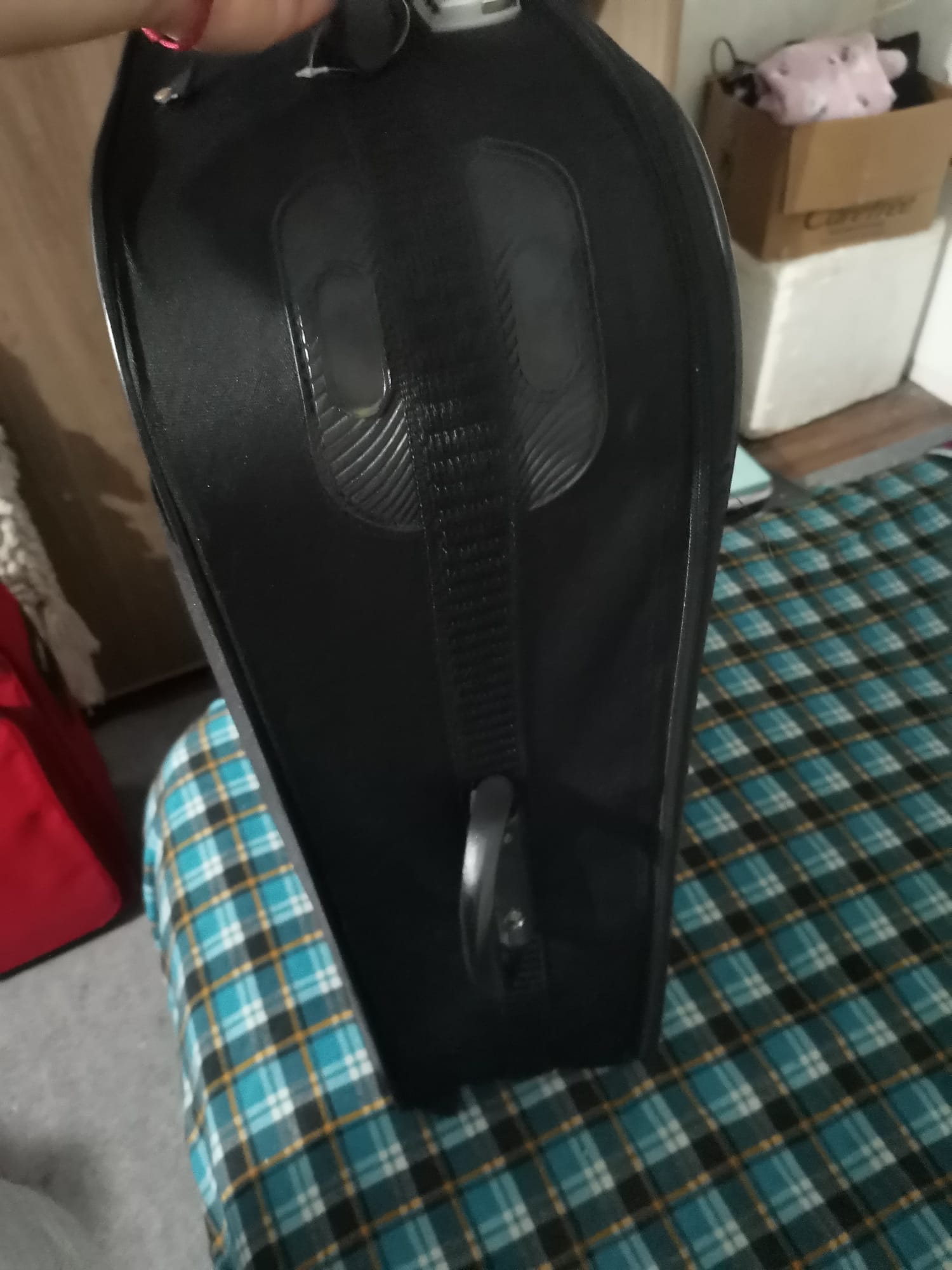 Bolso Maleta De Viaje Semirrígida Negra Like De Carga Manual - Imagen 7