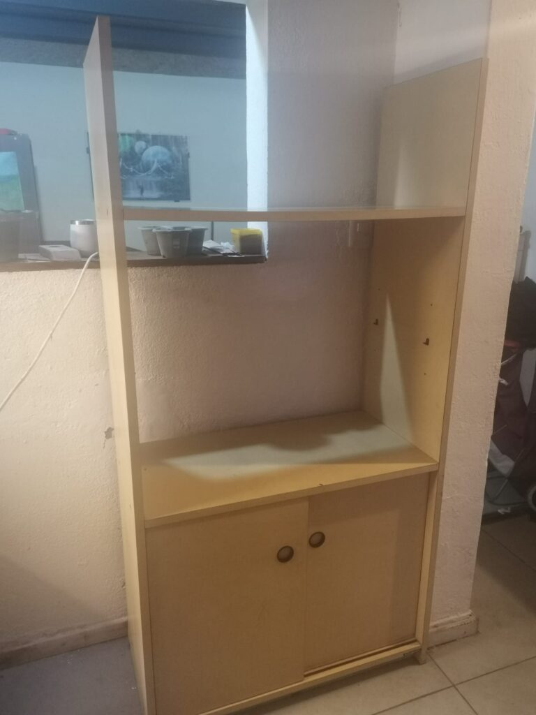 Mueble Organizador De Cocina Melamina Microondas Con Puertas